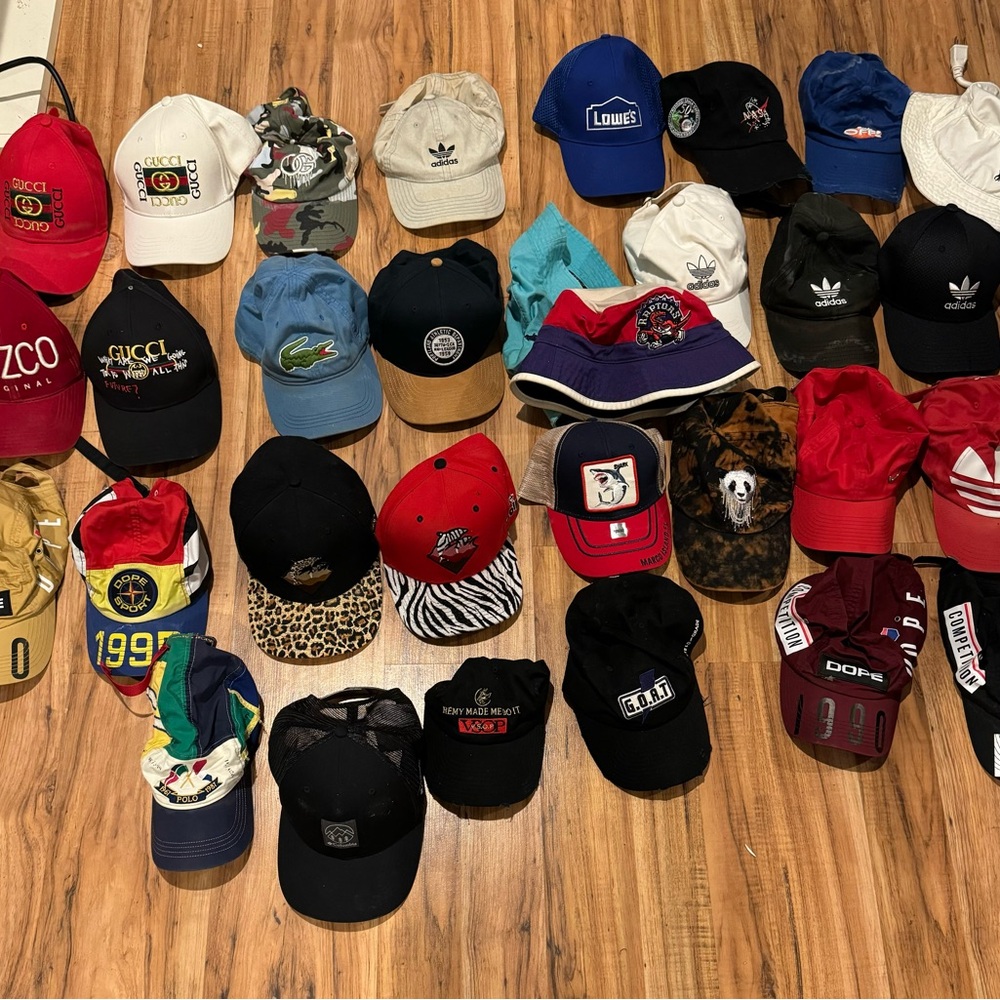 Selling all the hats you see here for 200